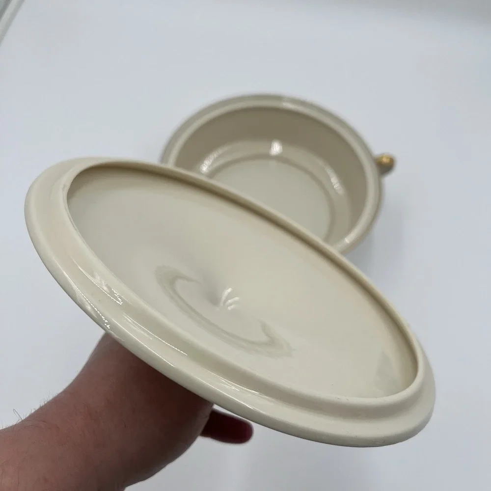 Lenox Serving Tureen with Lid Gold Trim Floral‎ Pattern Porcelain Dish